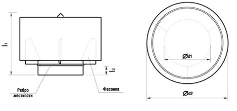 Чертеж дефлектора