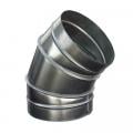 Круглый отвод 45 градусов для воздуховодов из нержавеющей стали