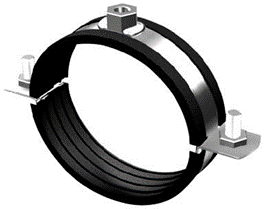 Хомут для труб высокой нагрузки с гайкой Хомут для труб высокой нагрузки с гайкой