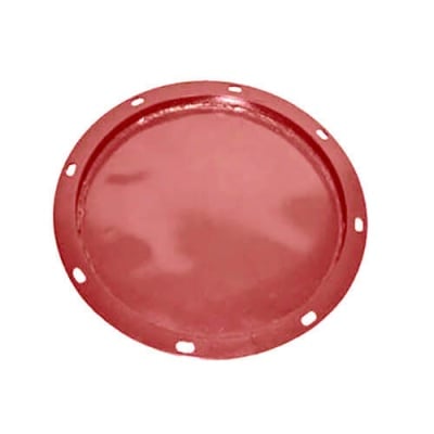 Заглушка круглого сечения из черной стали, толщина 2 мм