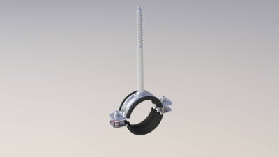 Хомут трубный с саморезом NTC065 2 1/2" 75-84 NORM