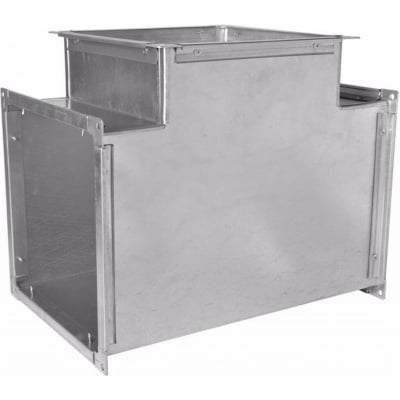 Тройник прямоугольного сечения из нержавеющей стали AiSi 321 1 мм 