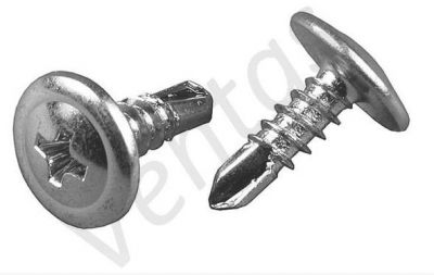 Саморезы со сверлом, пресс-шайбой, оцинкованные М4,2*16