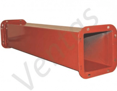 Воздуховоды прямоугольного сечения из черной стали прямой участок, длина 1500 мм, толщина 1,5 мм