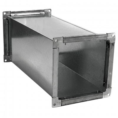 Воздуховод прямоугольный 1000х400 L-1500 фланец [20] (оцинкованная сталь 0,9 мм)